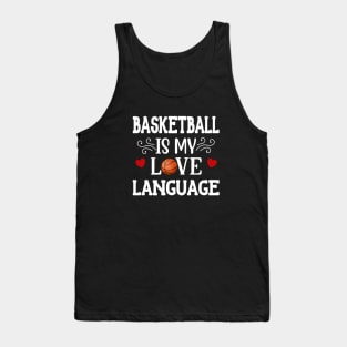 Basketball Is My Love Language Basketball Couple Tank Top